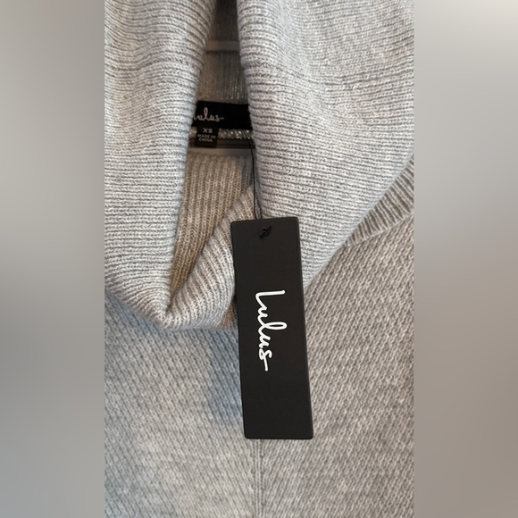 Lulus Tea Reader Light Grey Sweater Dress - Picture 10 of 12